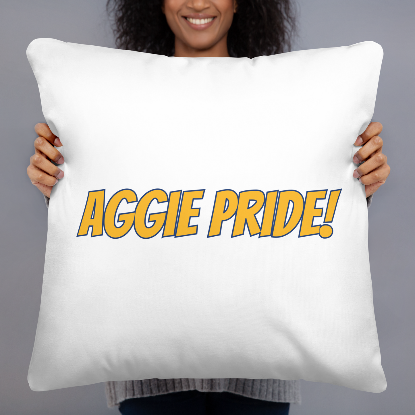 NCA&TSU Love my HBCU Pillow with Aggie Pride! on back