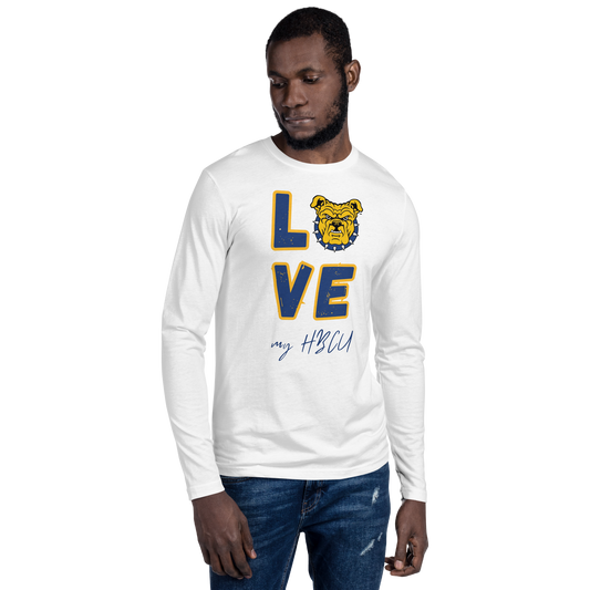 Aggie Love my HBCU Long Sleeve Fitted Crew