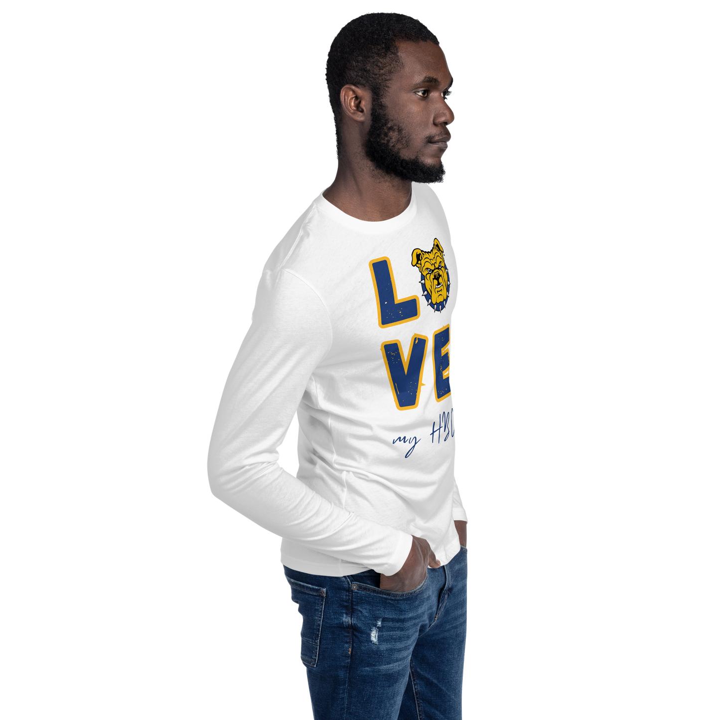 Aggie Love my HBCU Long Sleeve Fitted Crew