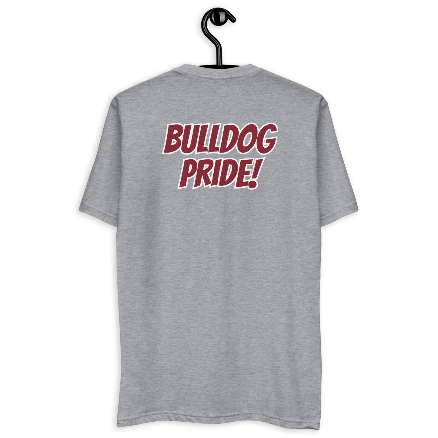 AA&M Alumni Short Sleeve Fitted T-shirt w Bulldog Pride on back