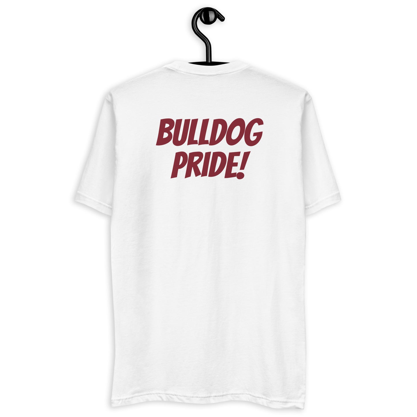 AA&M Alumni Short Sleeve Fitted T-shirt w Bulldog Pride on back