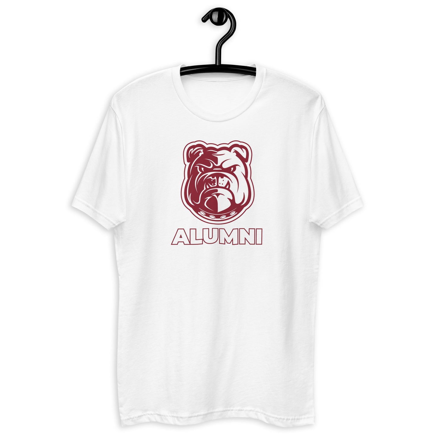 AA&M Alumni Short Sleeve Fitted T-shirt w Bulldog Pride on back