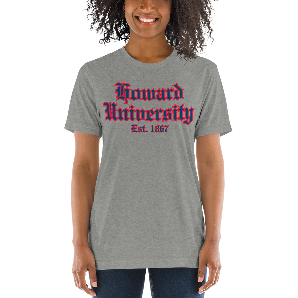 Howard University Tri-blend Short sleeve t-shirt