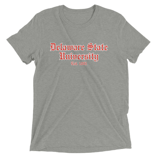 Delaware State Tri-blend Short sleeve t-shirt