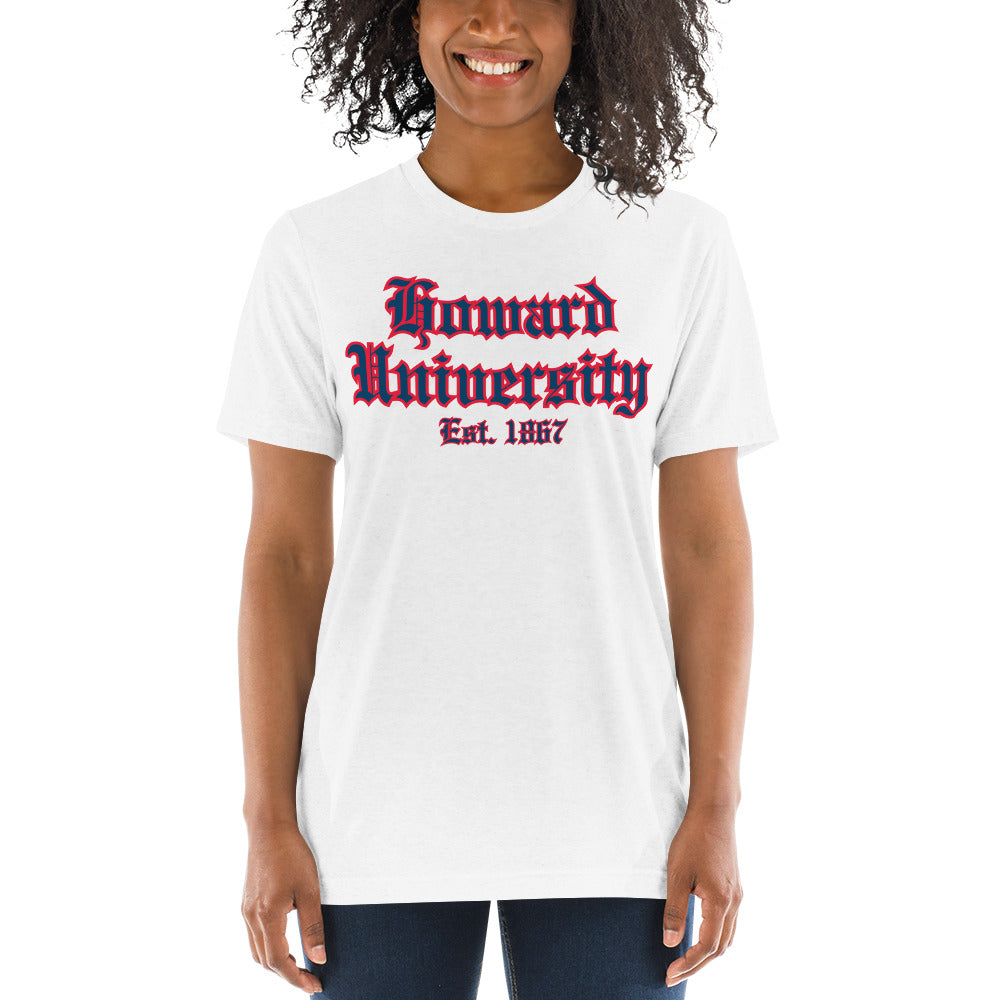 Howard University Tri-blend Short sleeve t-shirt