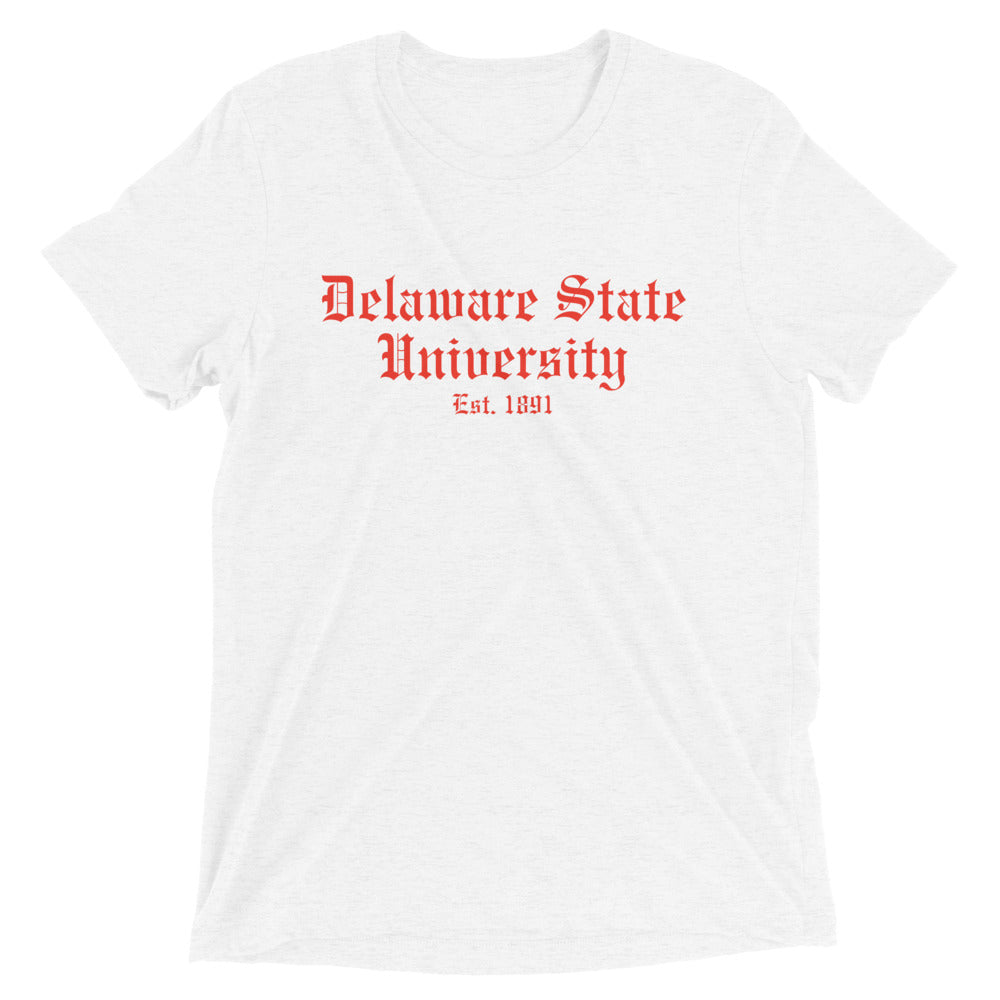 Delaware State Tri-blend Short sleeve t-shirt