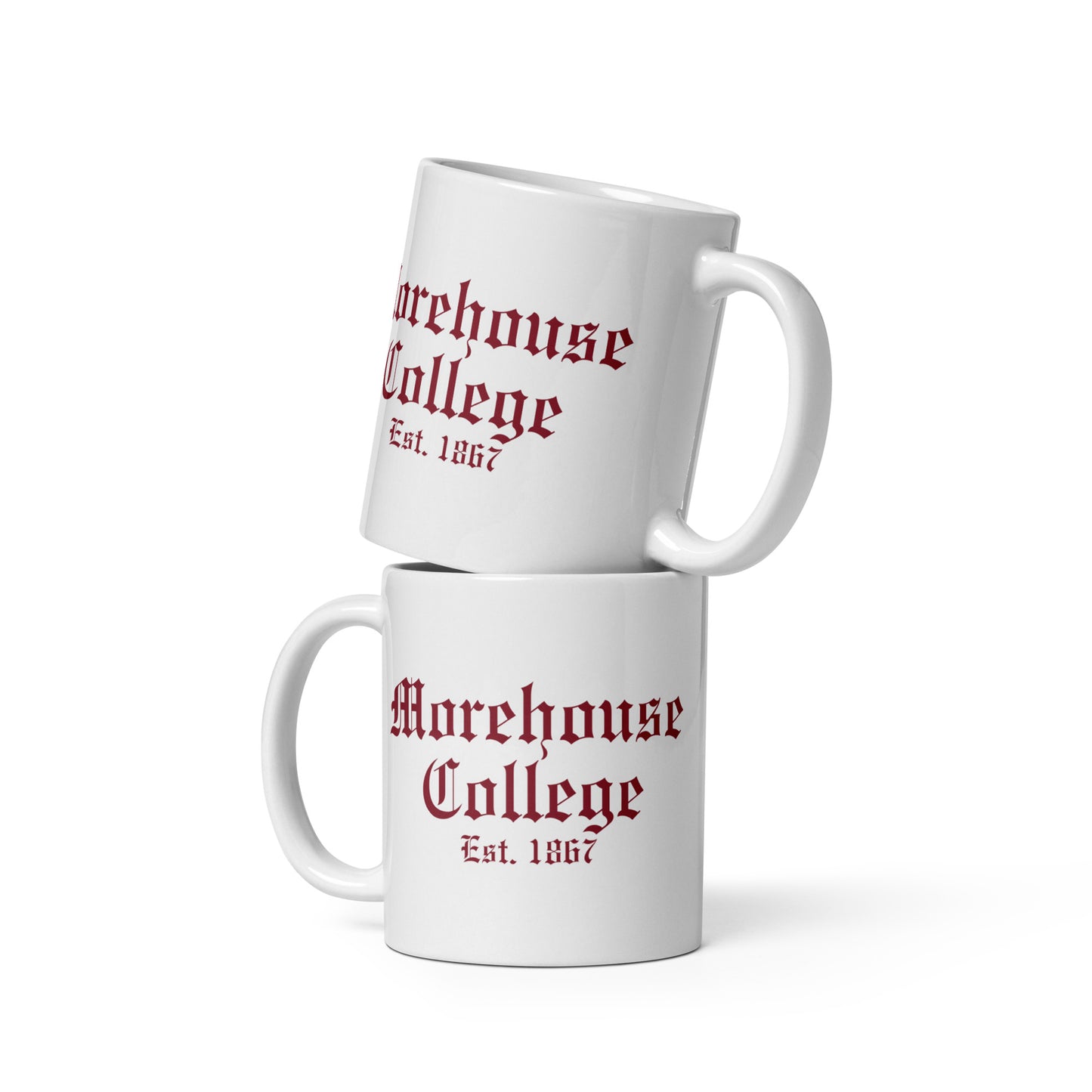 Morehouse College White glossy mug