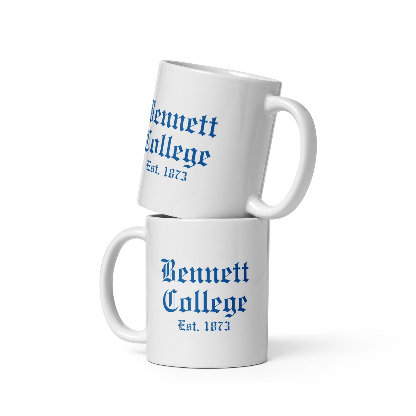 Bennett College White glossy mug