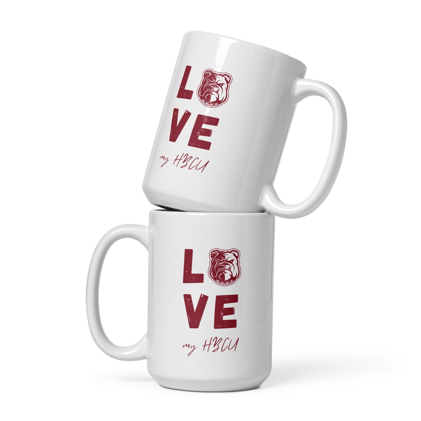 AA&M Love my HBCU White glossy mug