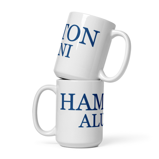 Hampton Alumni White glossy mug