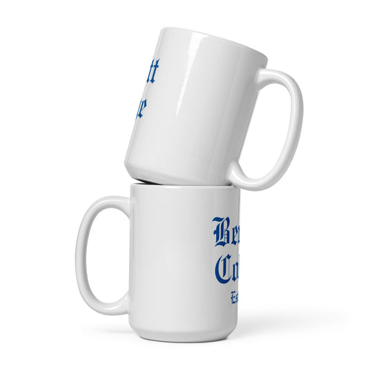 Bennett College White glossy mug