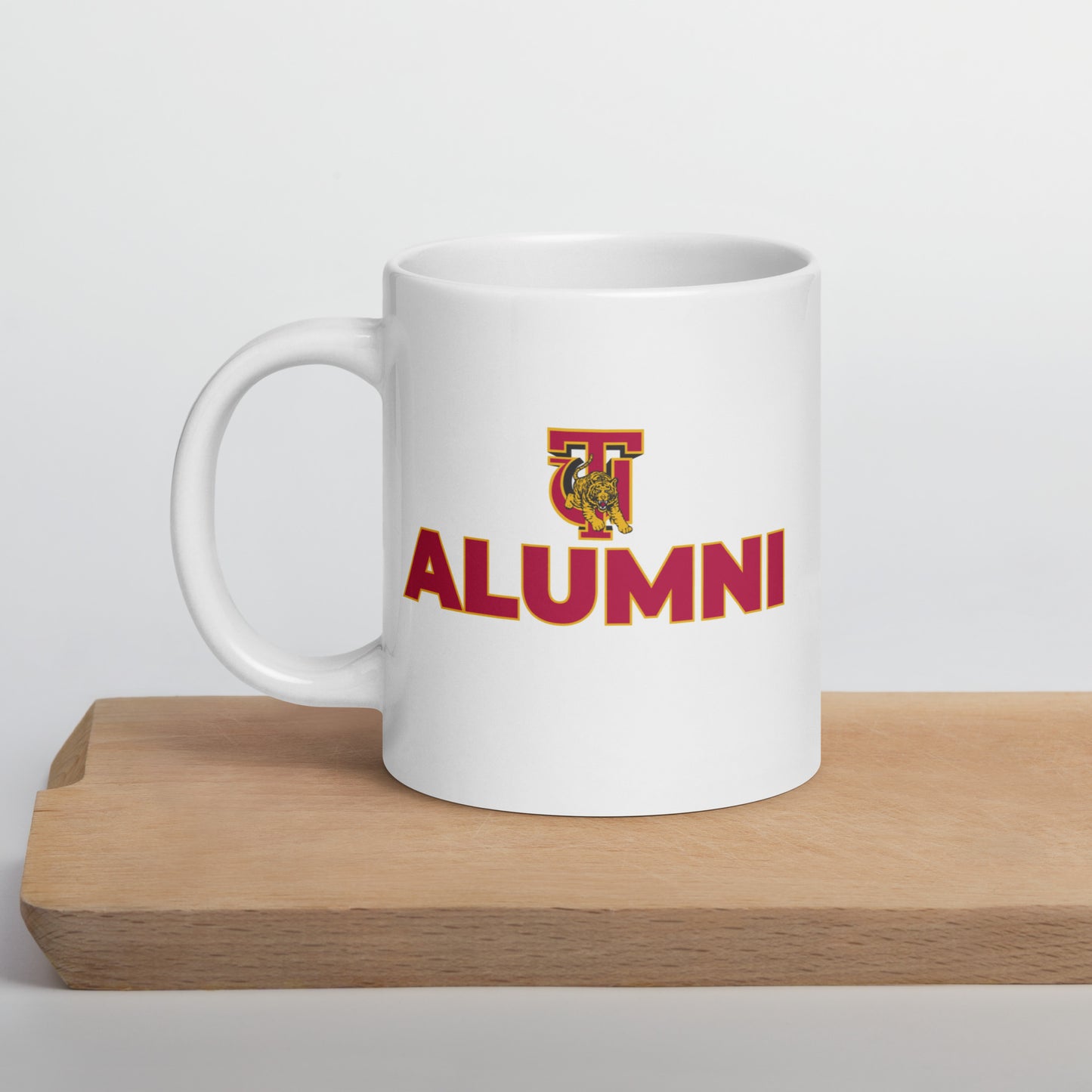 Tuskegee white glossy mug - 20 oz