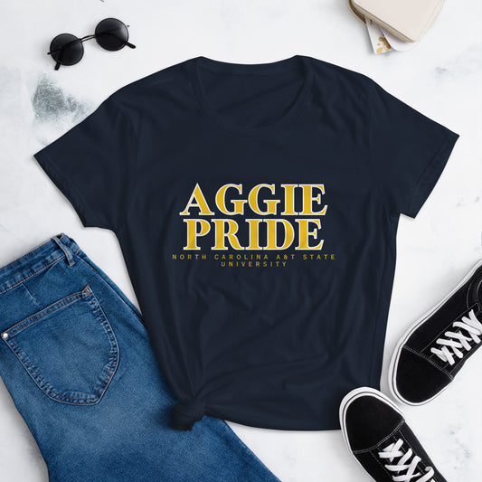 Aggie Pride Navy Women's short sleeve t-shirt