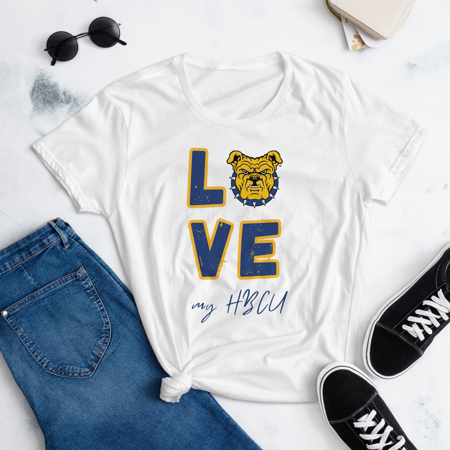 Aggie Love my HBCU Women's short sleeve t-shirt